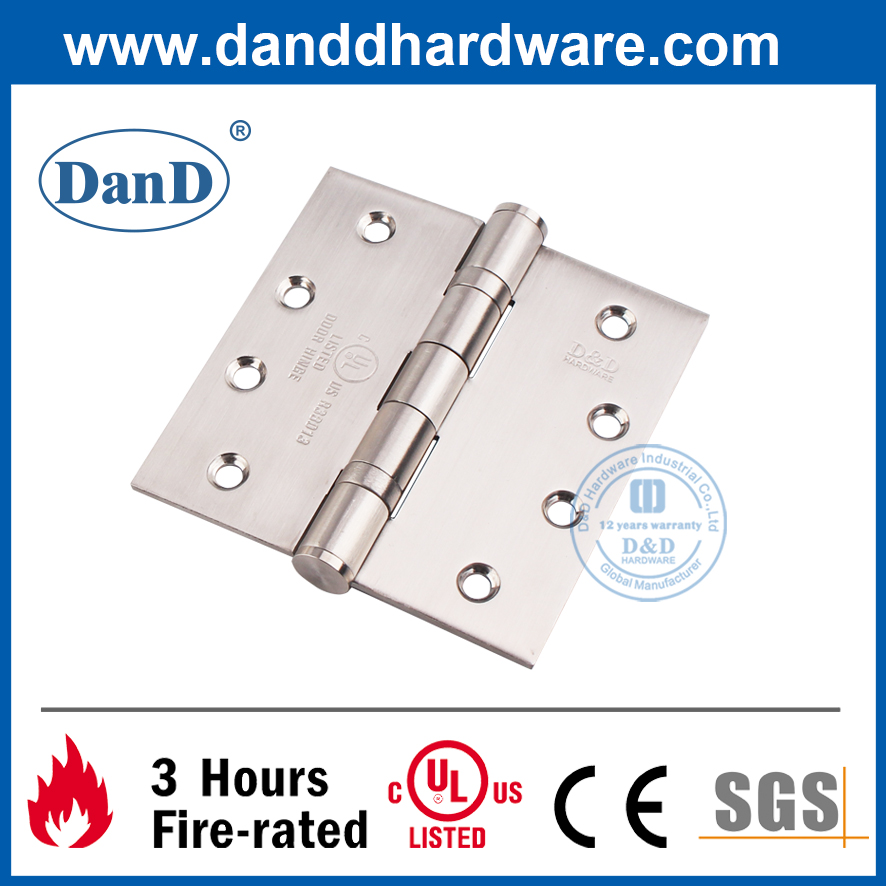 4-дюймовая нержавеющая сталь 304 Fire Composite Door Hinge с сертификацией UL-DDSSSS001-FR-4X4X3