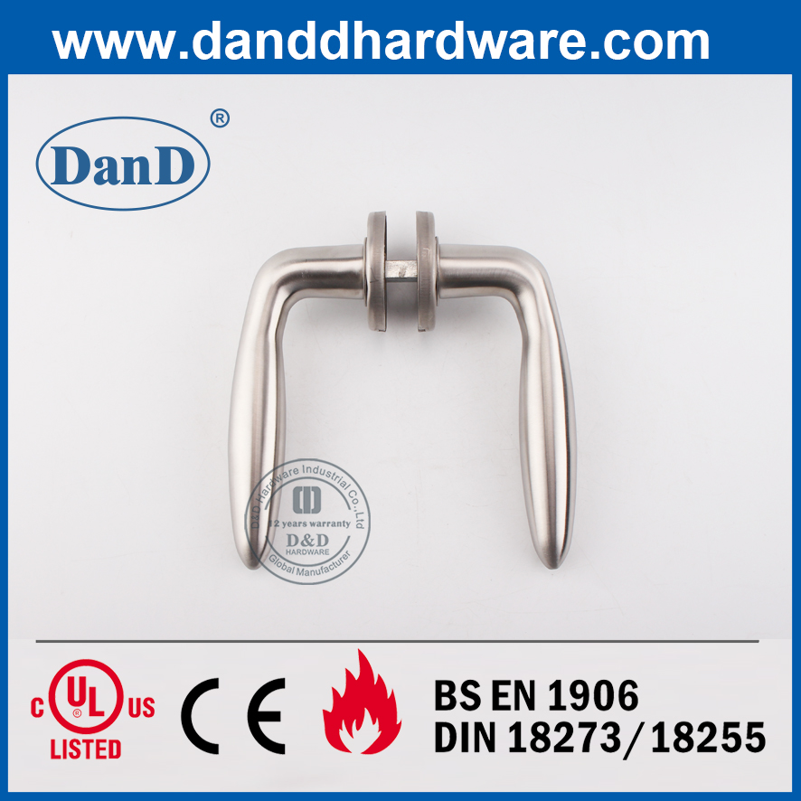 Серебряная нержавеющая сталь 304 правой ручки двери для одного дверного DDSH024