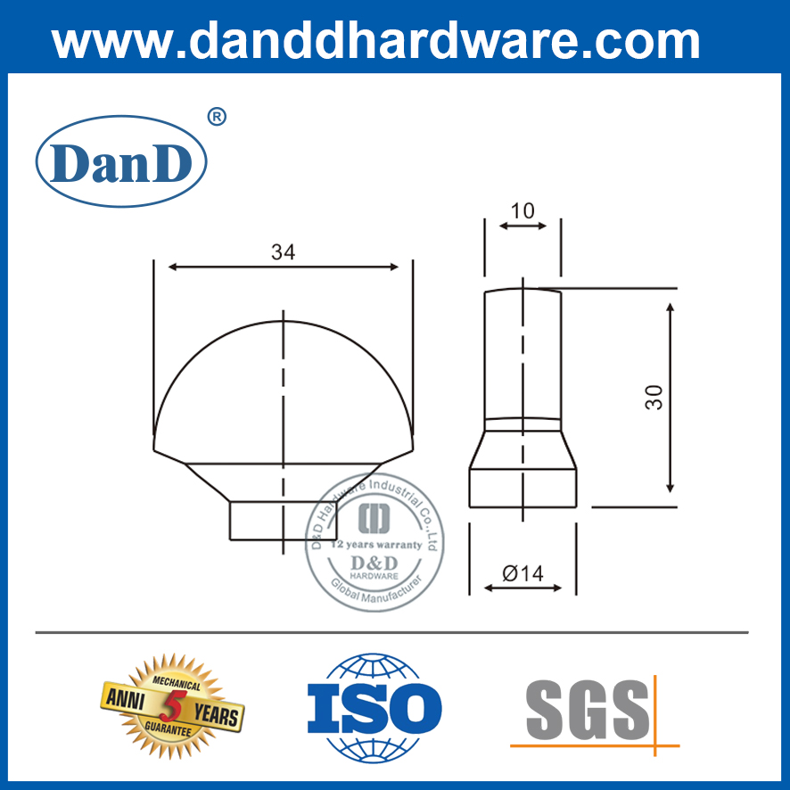 Евро дверной замок цилиндр Thumb Turn-ddct007