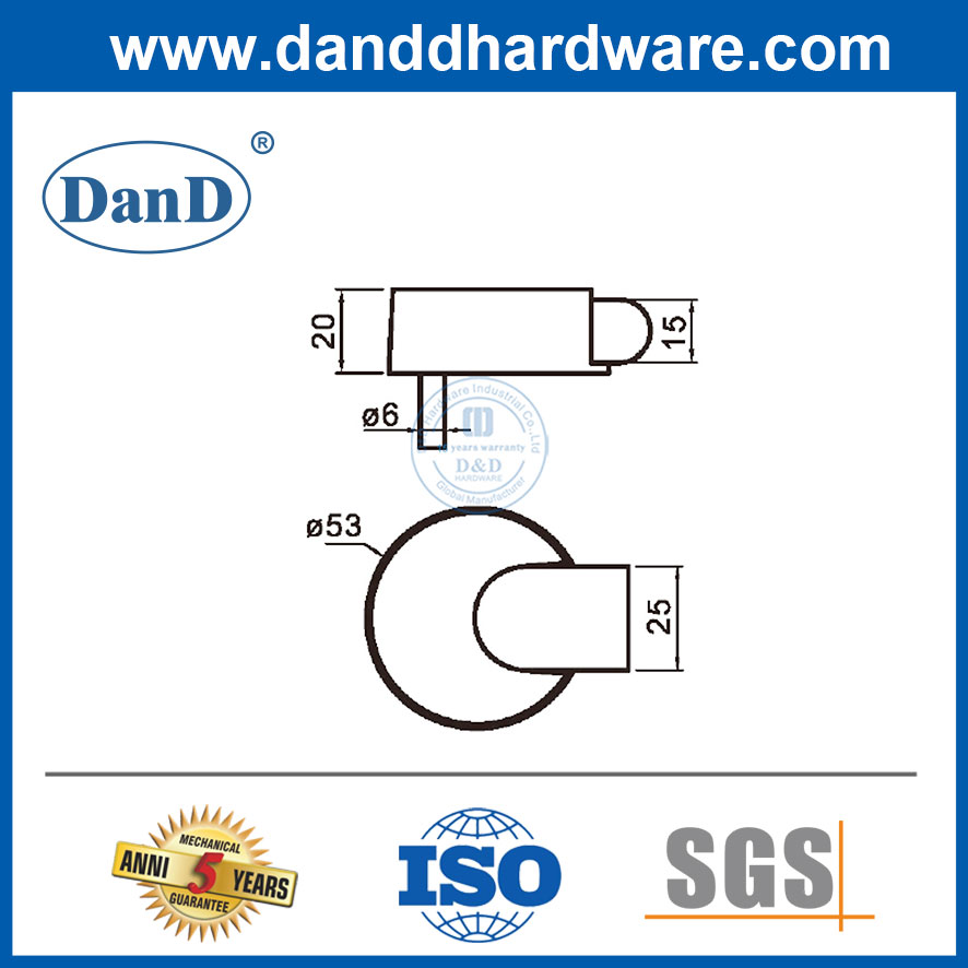 Дверь Дверей круглого типа стопора из нержавеющей стали