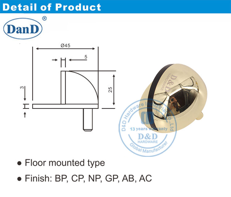 Круглая дверная стоп