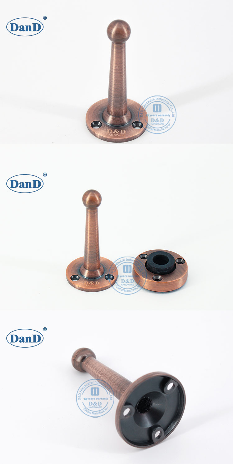 Антикварная медная дверная стоппер