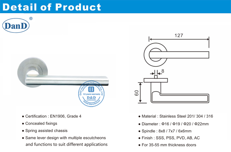Железные дверные ручки-D и D Оборудование