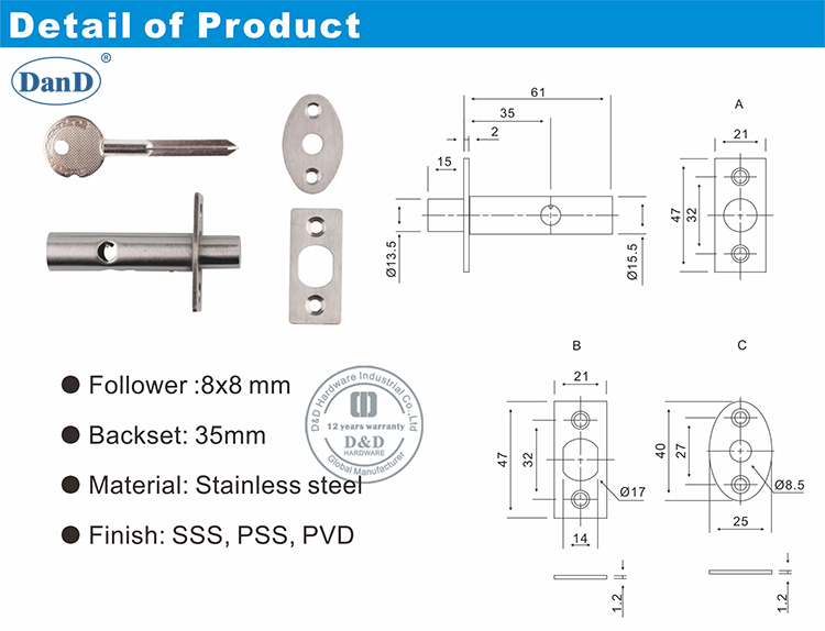 Вал Lock-D и D Оборудование