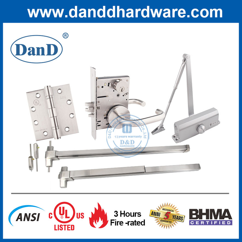 UL Перечислен 3 часа пожарного поставщика оборудования DOOOR-DDDH007