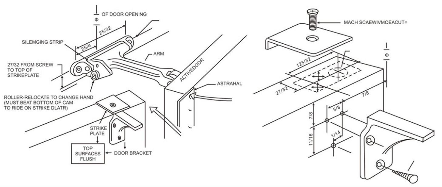 Установка координатора двери