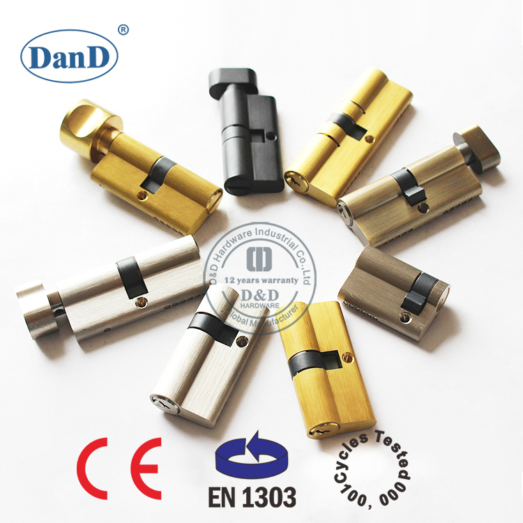 EN1303 Заводская цена евро с твердым Mortise Double Open Door Lock Cylinder-DDLC003-60MM-SB