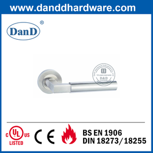 Высокое качество SUS304 серебристый Специальный деревянный рычаг двери ручка-DDTH023