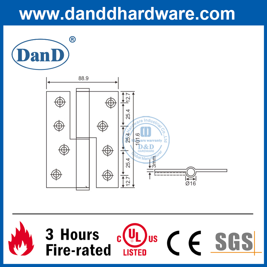 4-дюймовая нержавеющая сталь 304 ч формы лифт-выключающая дверь Harger-DDSS018