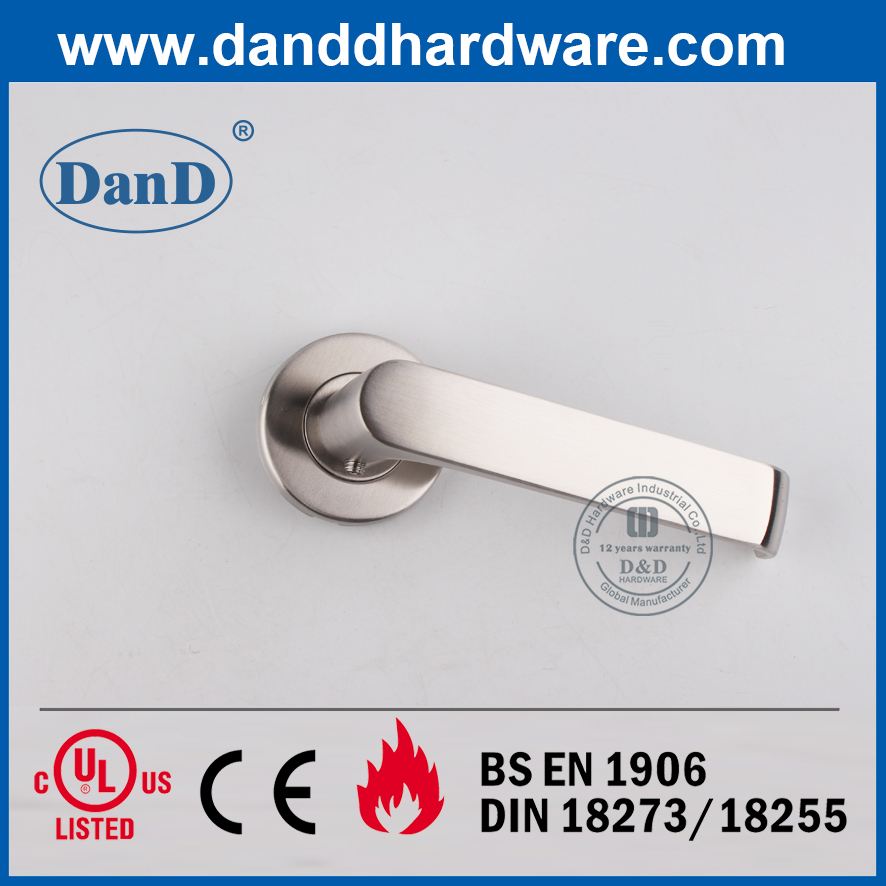 Нержавеющая сталь 304 Современный Сплошной рычаг Внешняя дверная ручка-DDSH036