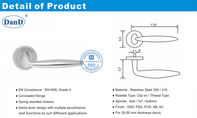 Входная дверь Lever-D и D Оборудование