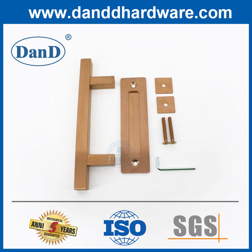 Скрытое розовое золото из нержавеющей стали раздвижная сарая дверная дверь Дверь внутренняя ручка DDBD104