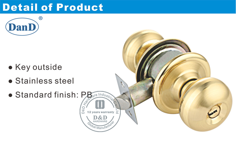 Деревянная дверь трубчатая блокировка-D и D аппаратное обеспечение