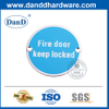 Пожарная дверь из нержавеющей стали знак подписи знак Plate-DDSP010